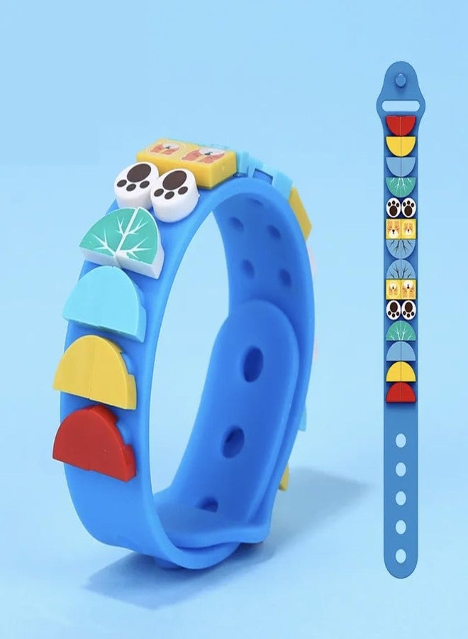 آرت بي أساور ArtBee DIY Dots للأطفال، أساور مكعبات البناء، مجموعة صنع الأساور الإبداعية، أساور الصداقة، أساور حرفية إبداعية للأطفال من الجنسين والمراهقين، هدايا أعياد الميلاد (أزرق) - Image 4